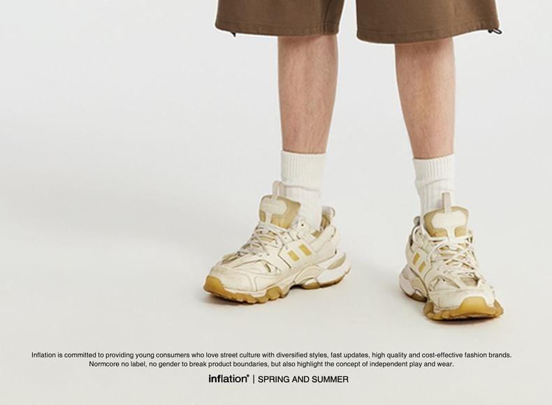 Drawstring-Hem Cargo Shorts Product Image