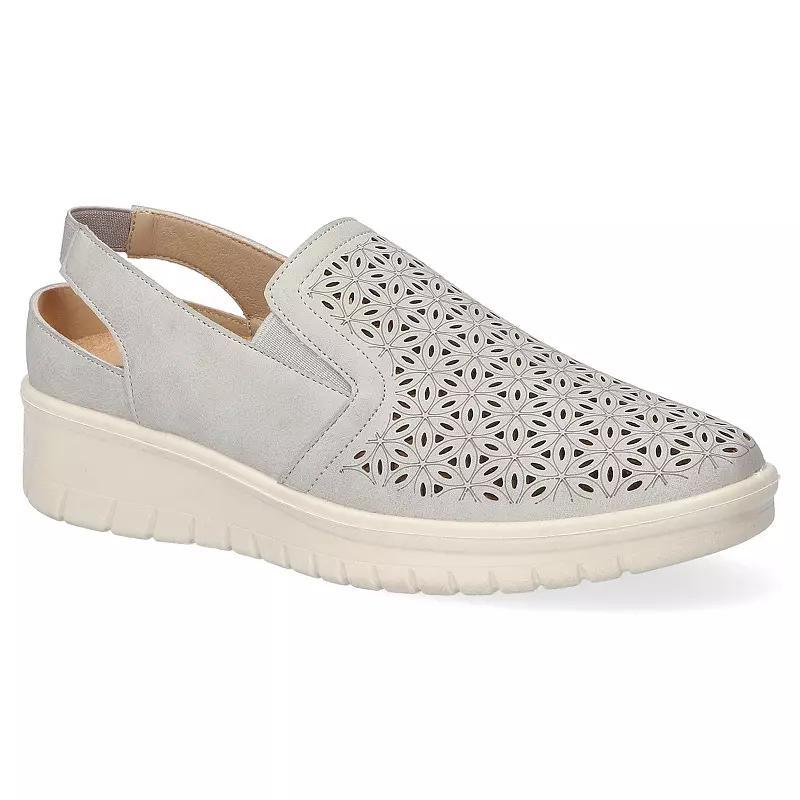 Easy Street Petal Women's Comfort Slingback Wedges, Size: 6.5, Gray Product Image