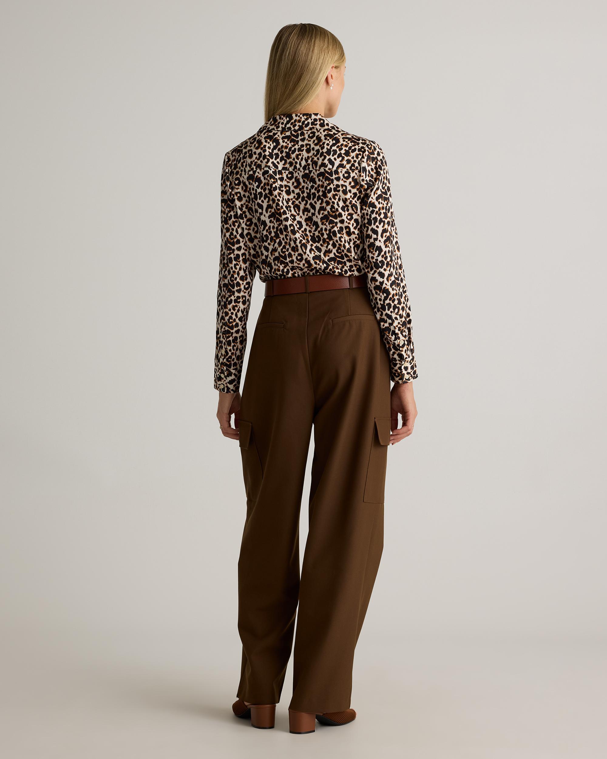 Quince | Women's Washable Stretch Silk Notch Collar Blouse Product Image