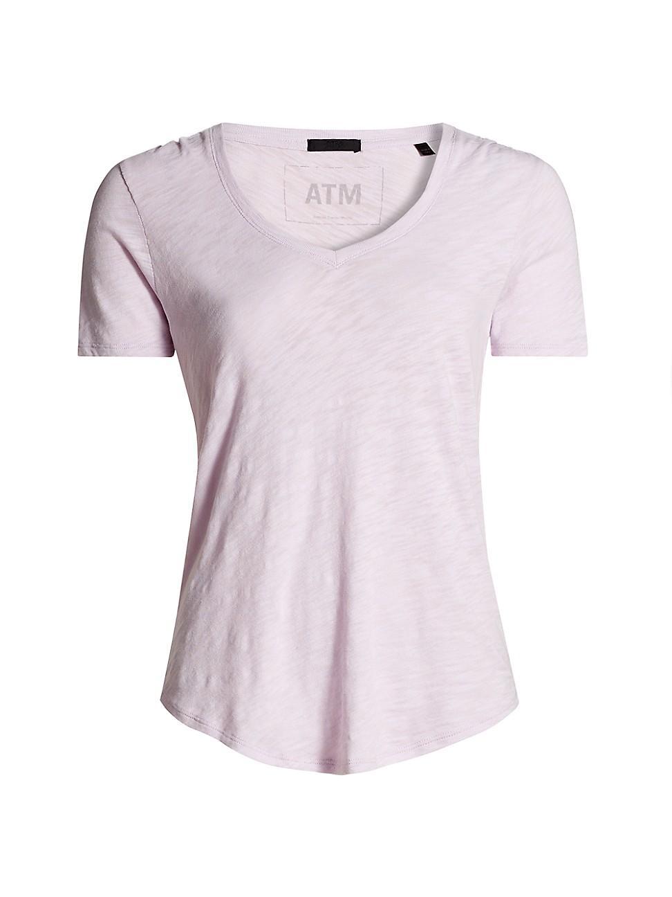 Womens Slub Jersey V-Neck Tee Product Image