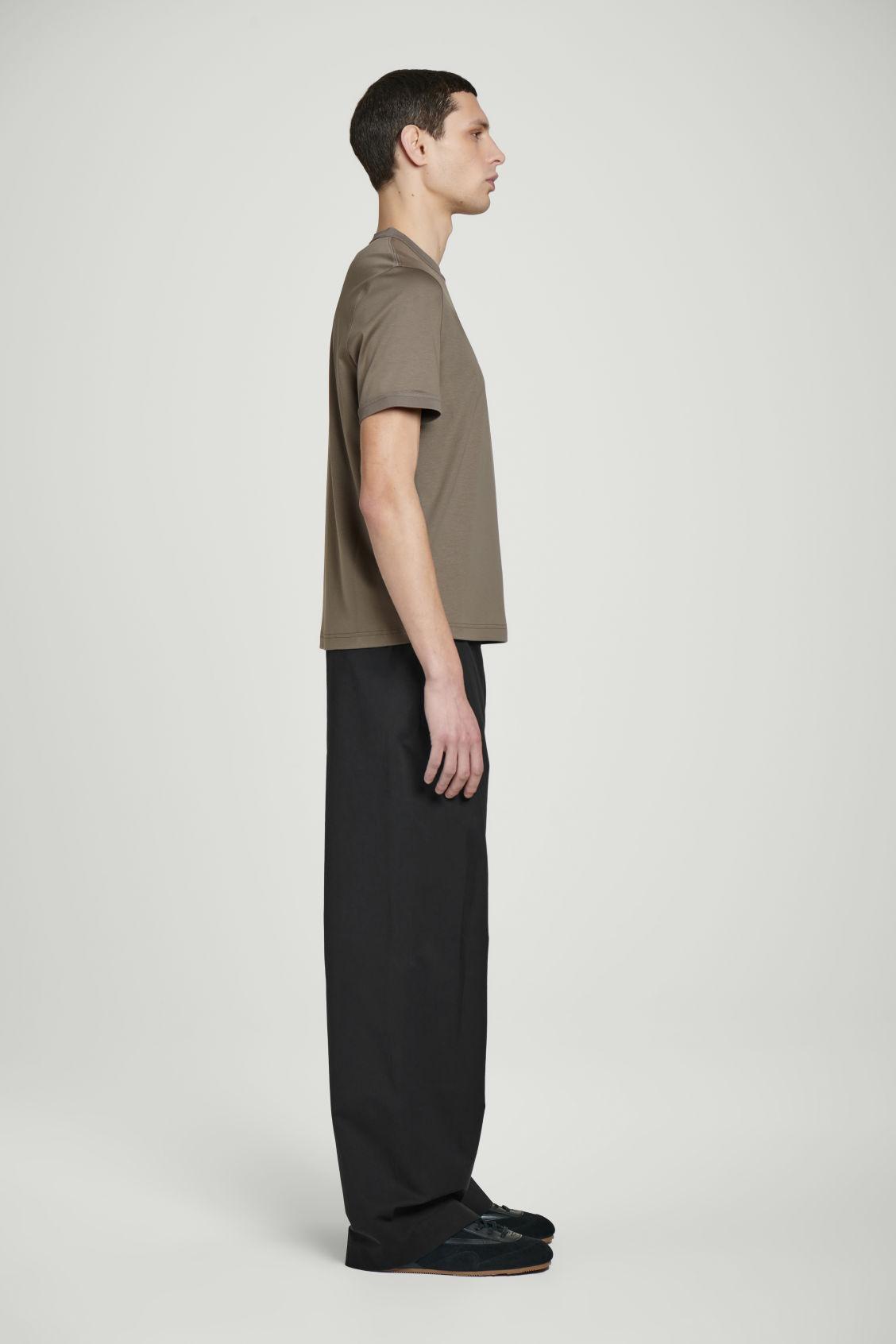 REGULAR-FIT MERCERIZED-COTTON T-SHIRT Product Image