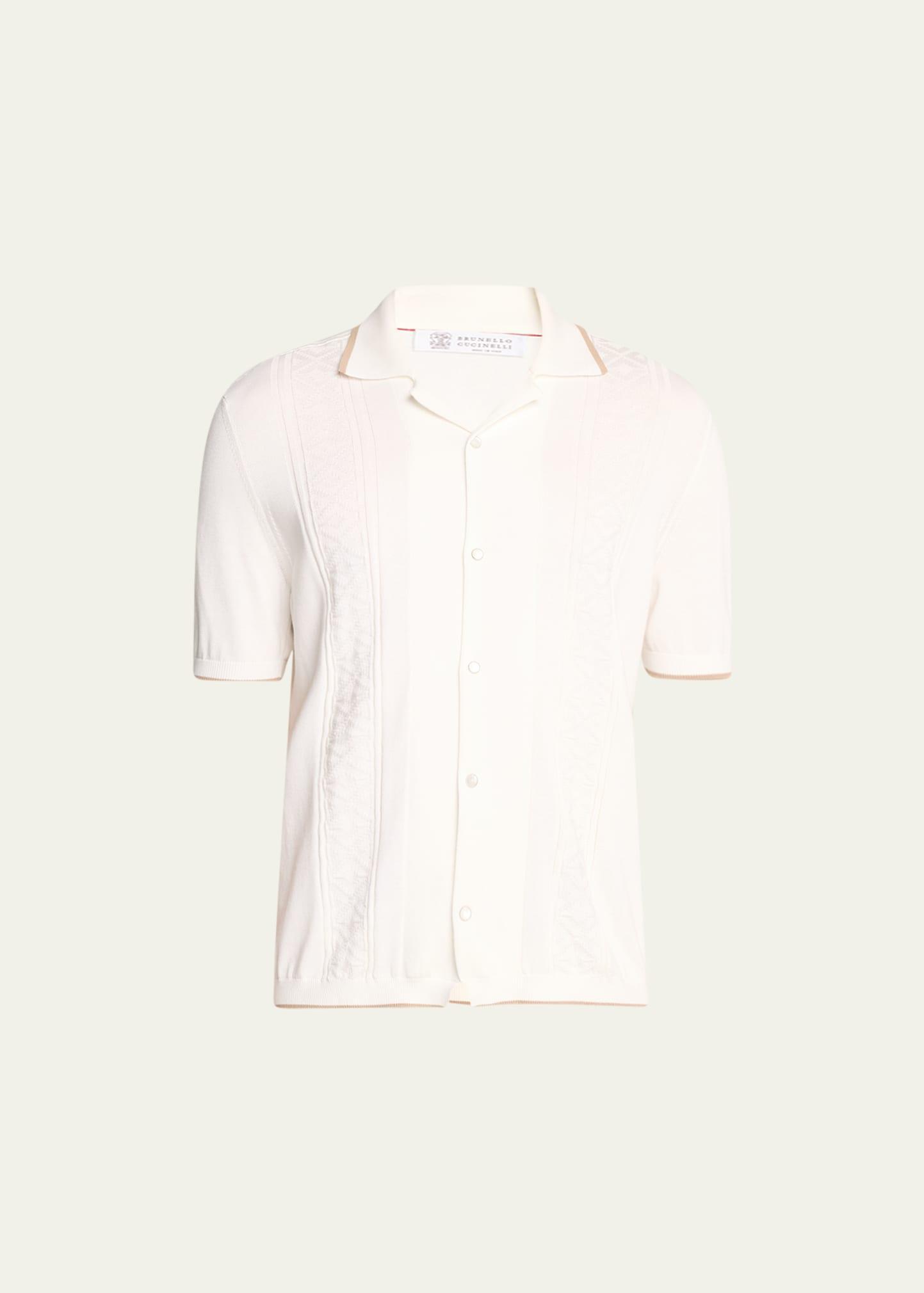Men's Cotton Knit Camp Shirt Product Image
