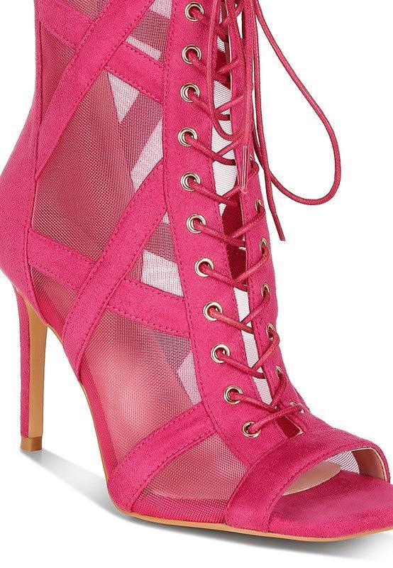 Anarki Mesh Lace-Up Ankle Boots Product Image