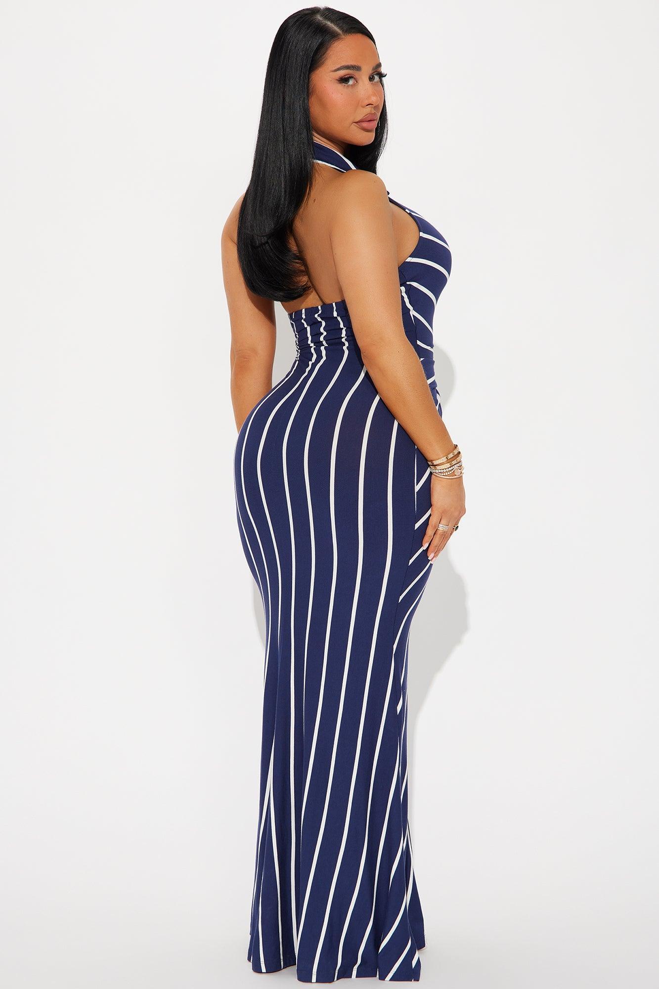 You Better Maxi Dress - Navy/combo Product Image