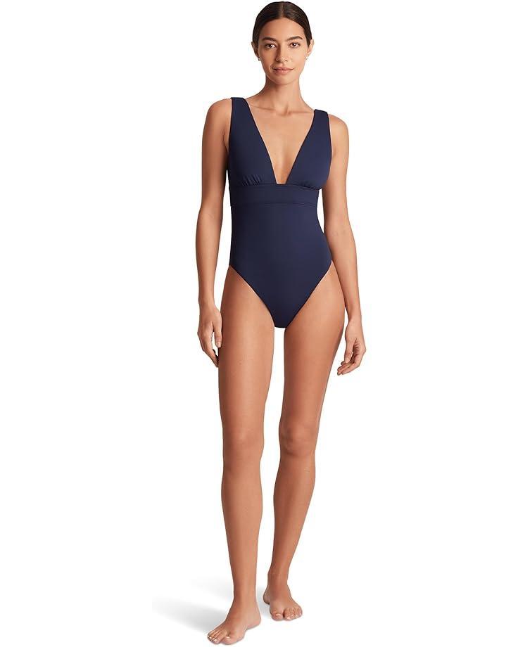 Pearl Over the Shoulder Cross Front One-Piece Product Image