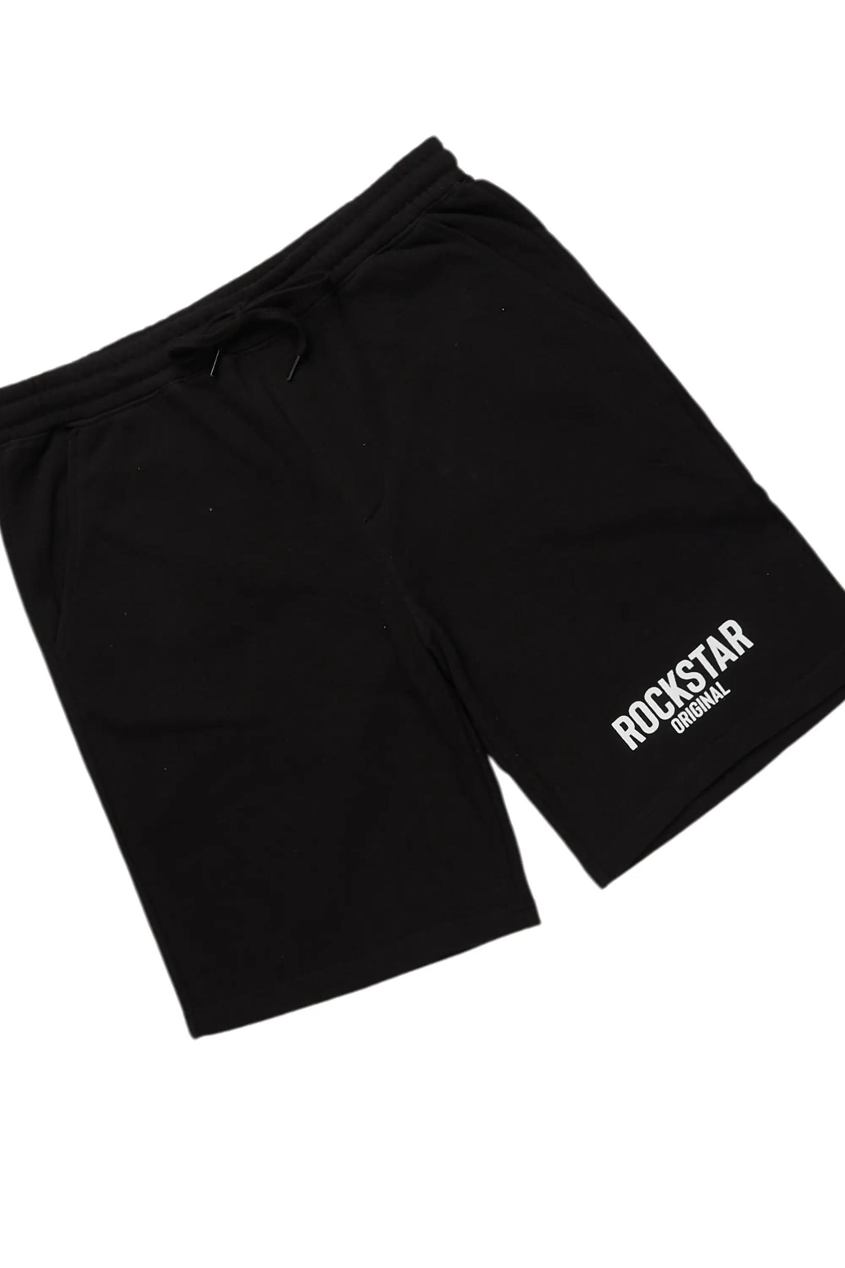 Fana Black T-Shirt Short Set Female Product Image