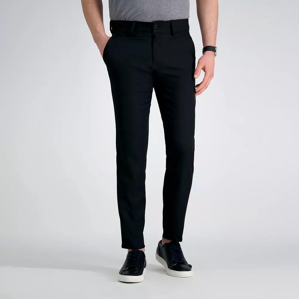 Mens Haggar The Active Series Everyday Slim Fit Flat-Front Pants Product Image