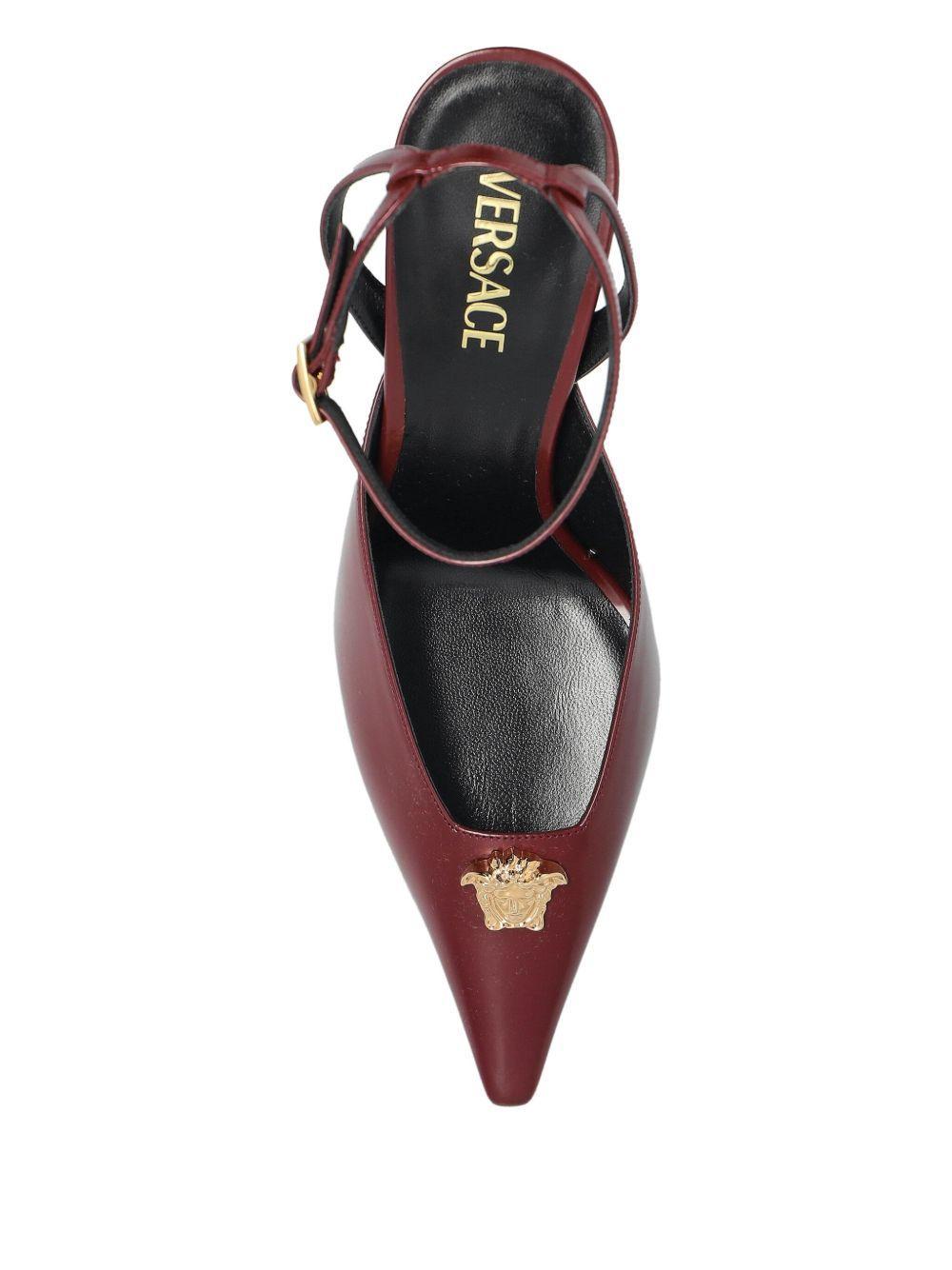 85mm La Medusa embellished pointed-toe heeled pumps Product Image