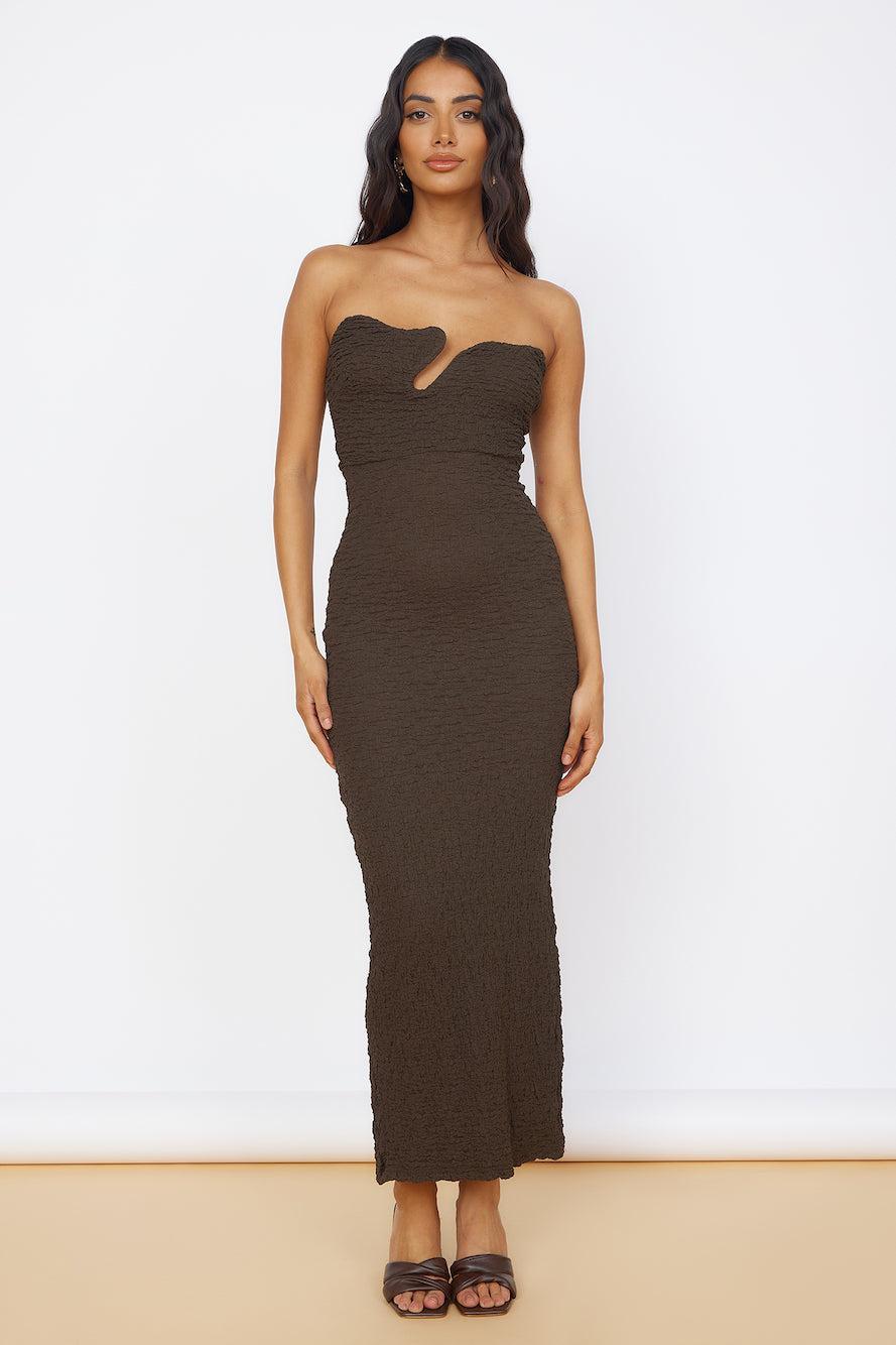 Timeless Treasures Maxi Dress Brown Product Image