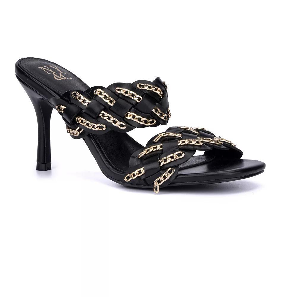 New York & Company Courtney Women's Slide Dress Sandals, Size: 10, Black Product Image