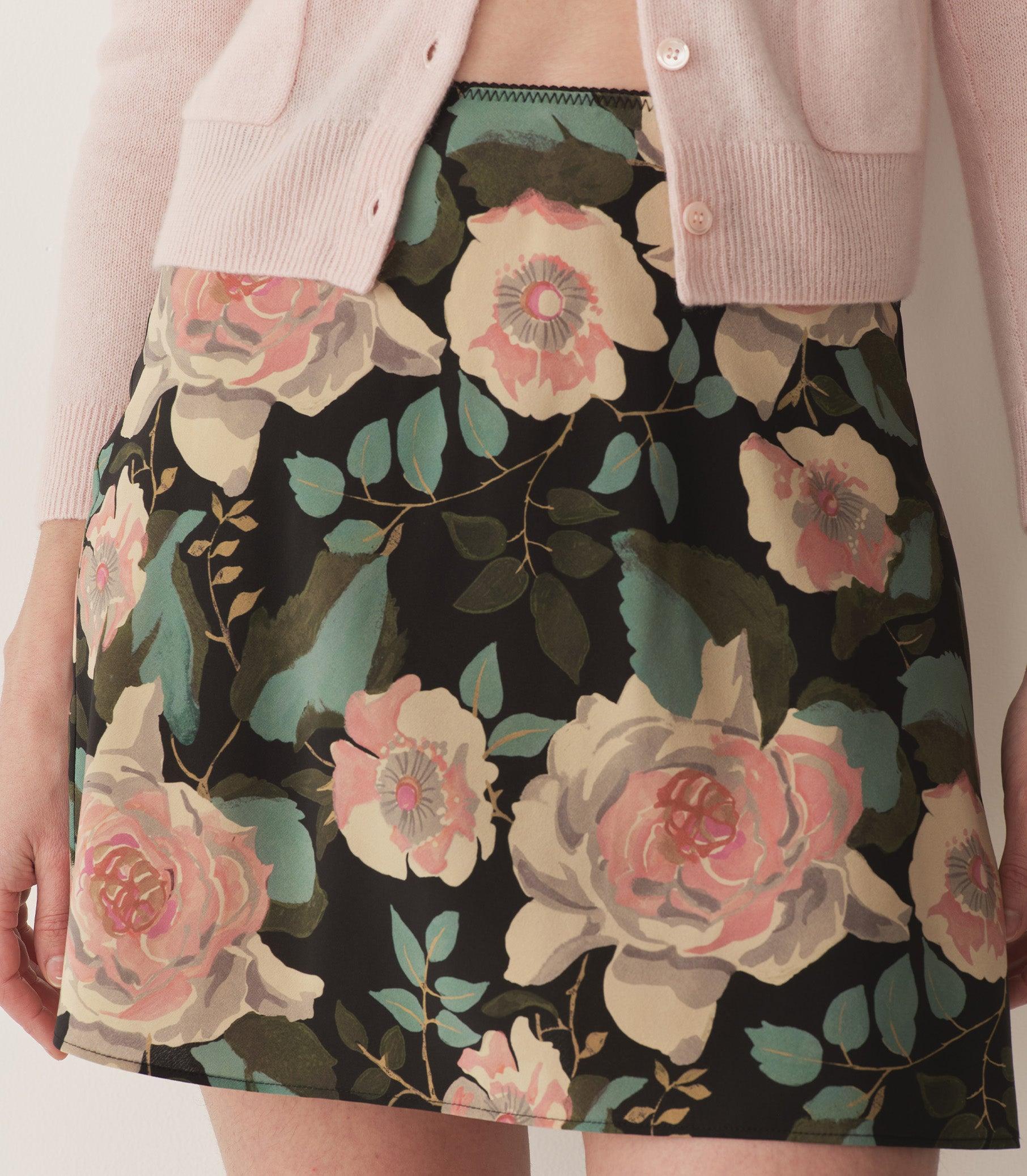 GIULIETTA SKIRT -- ROSE GARDEN FLORAL Product Image