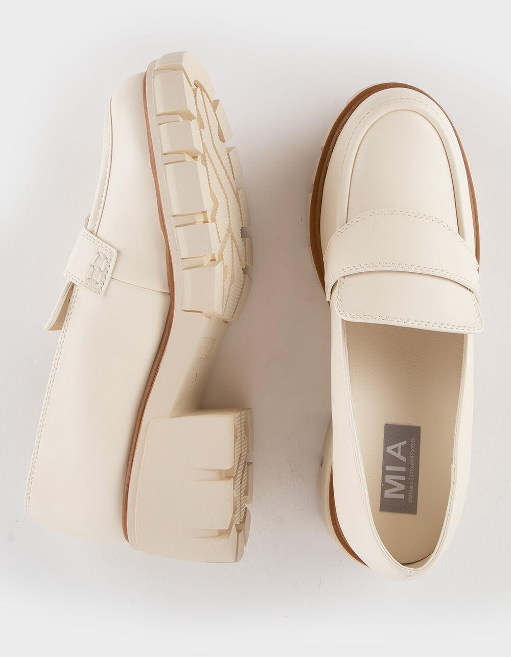 MIA Robbin Platform Womens Loafers - BONE Product Image