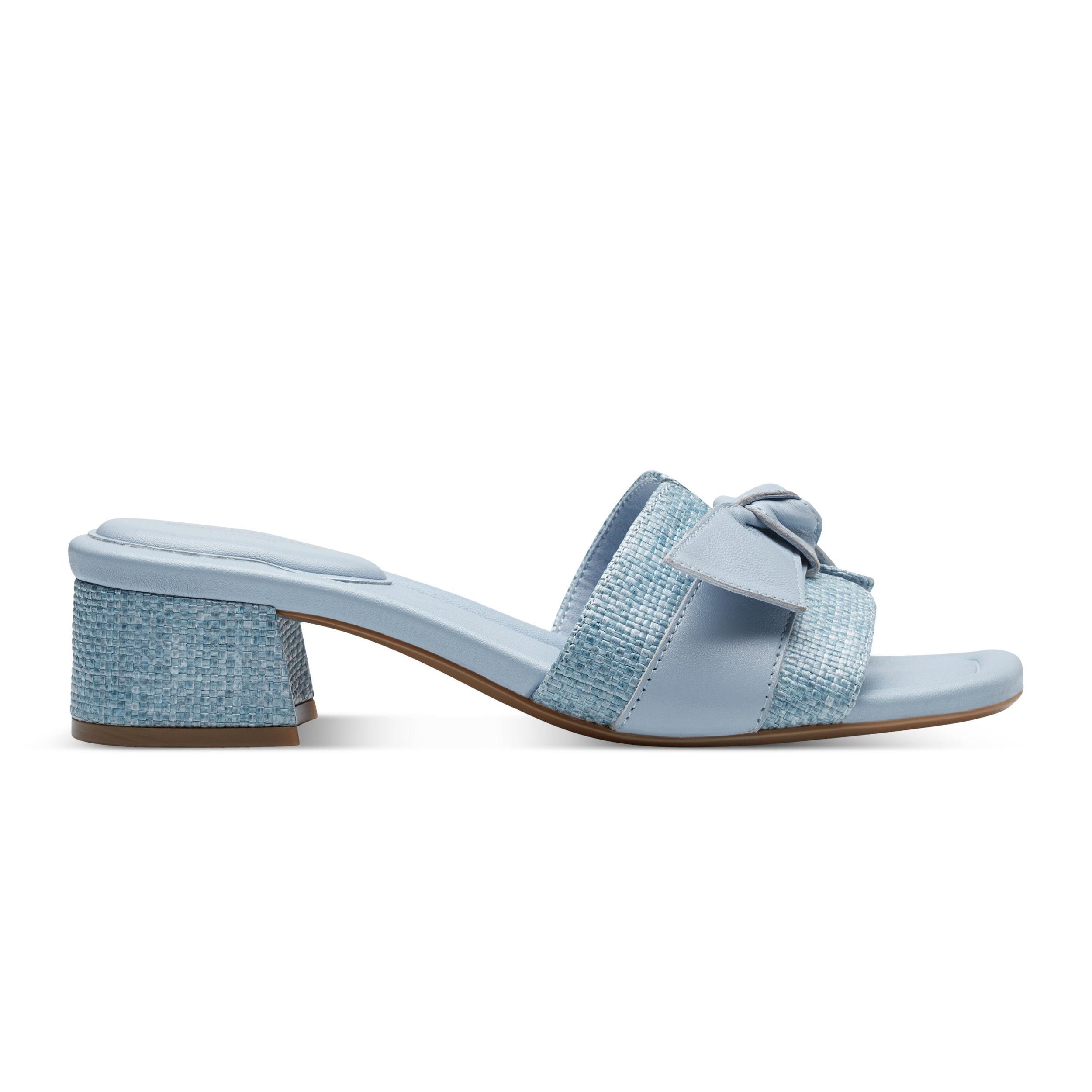 Women's Carsie Block Heel Square Toe Slip-on Sandals Product Image