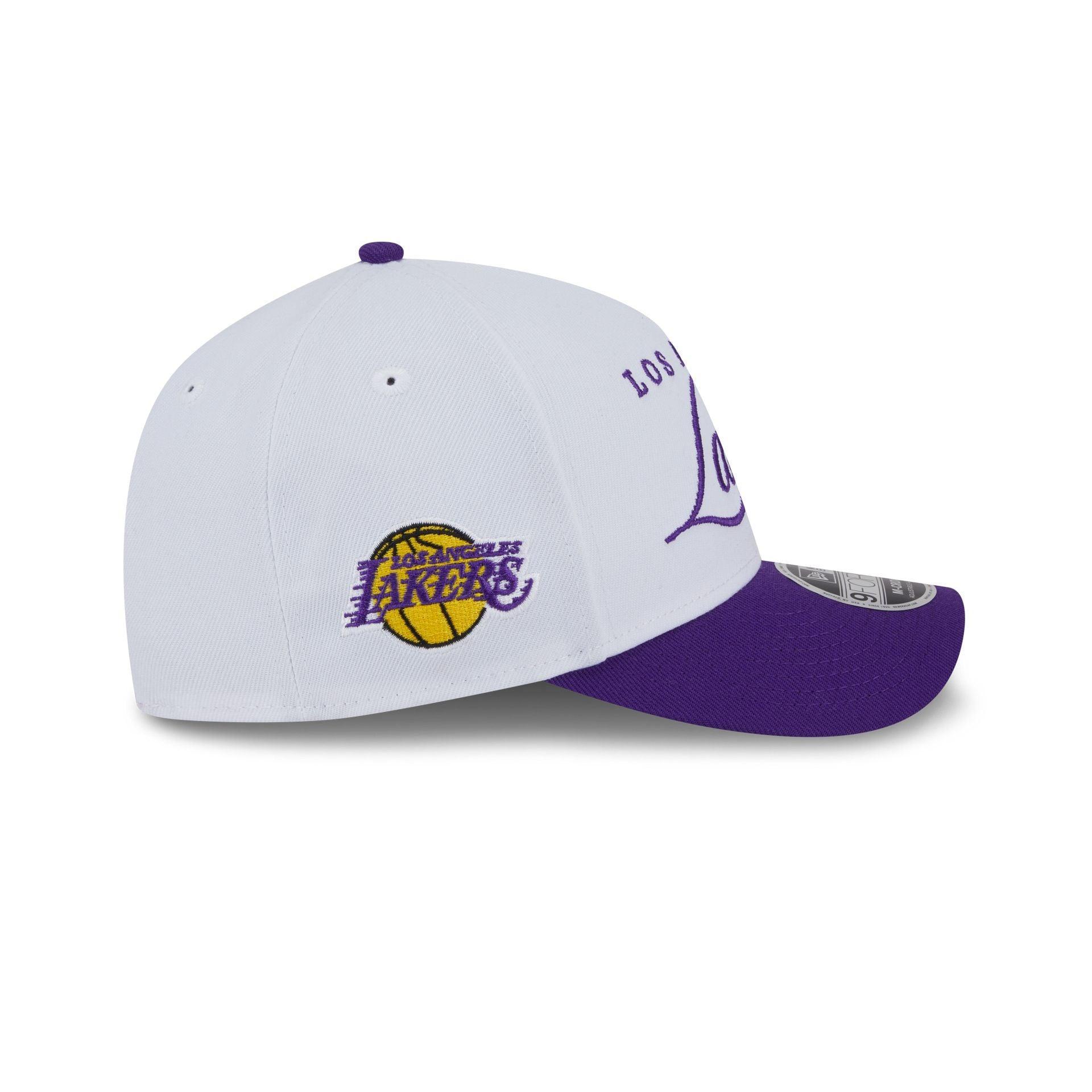 Los Angeles Lakers 2025 Draft 9FORTY M-Crown A-Frame Snapback Hat Male Product Image
