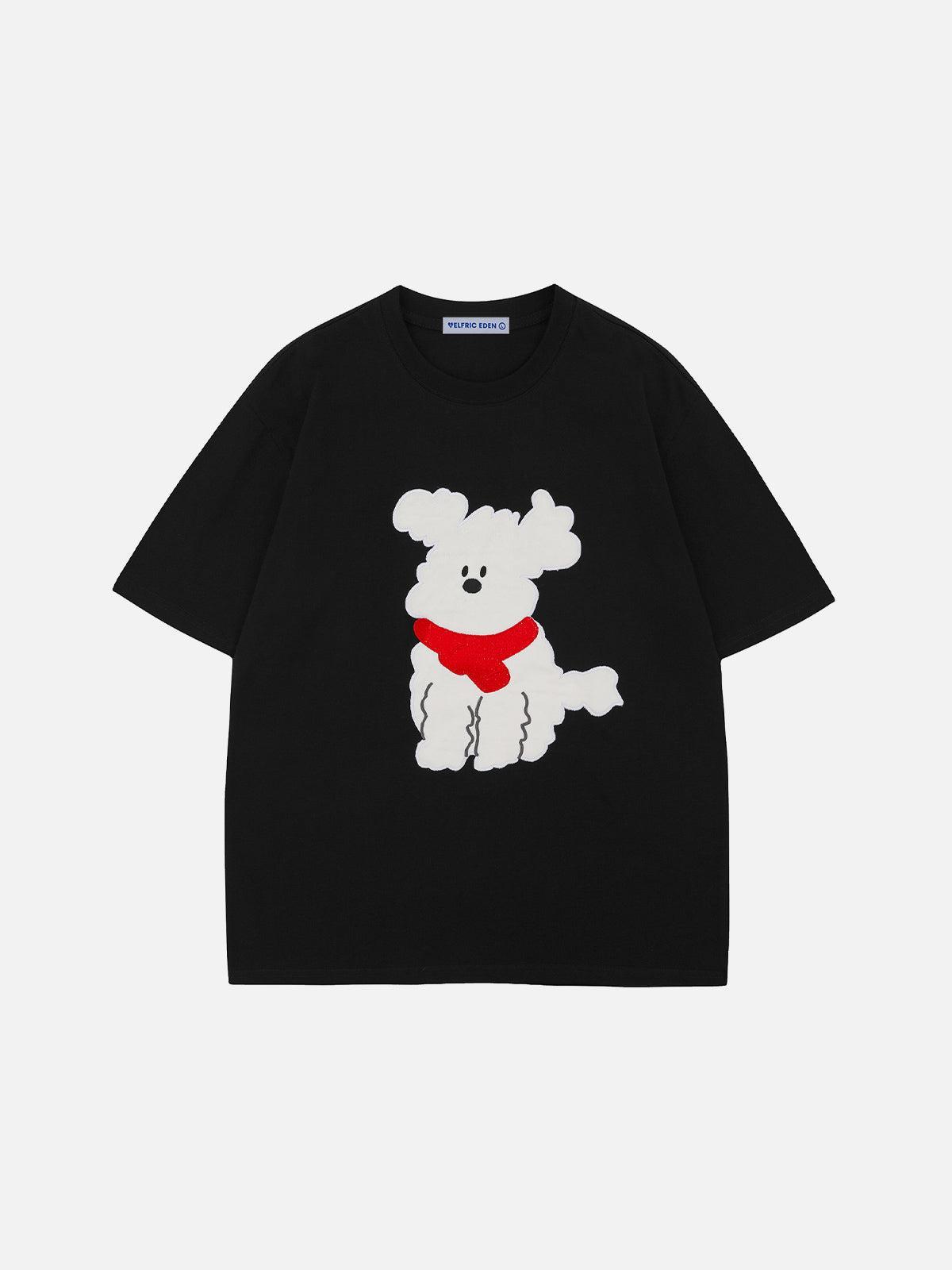 Aelfric Eden Puppy Applique Embroidery Tee Product Image
