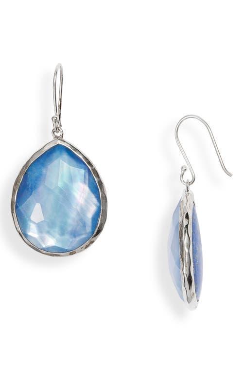 Womens Rock Candy Large Sterling Silver & Triplet Teardrop Earrings Product Image