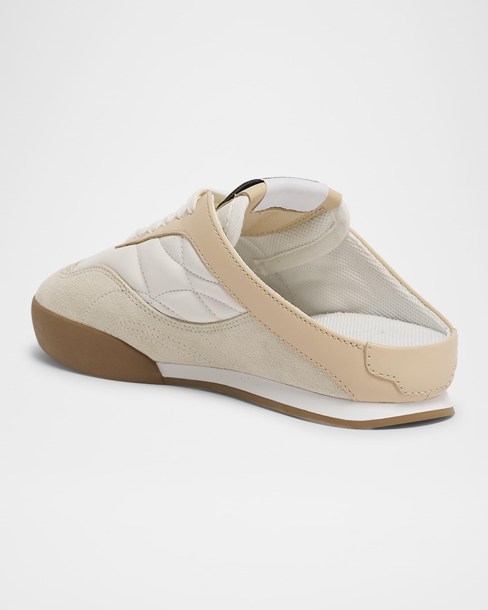 Kick Smooth Leather and Suede Sneaker Mules Product Image