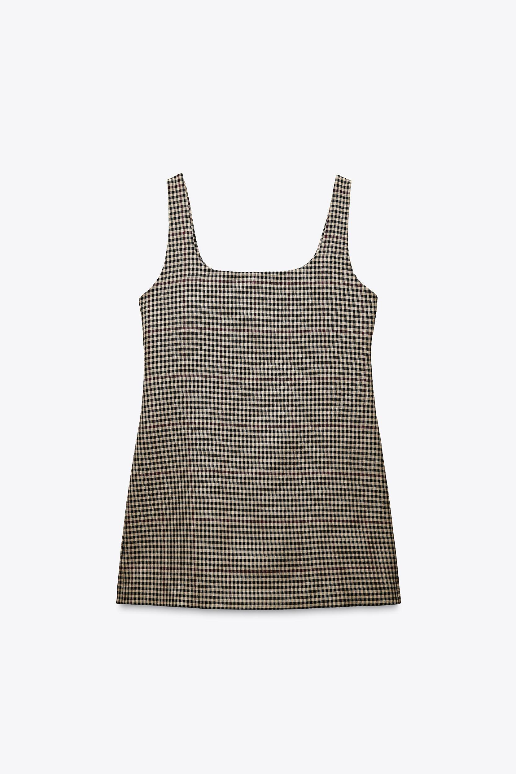 PLAID MINI DRESS ZW COLLECTION Product Image