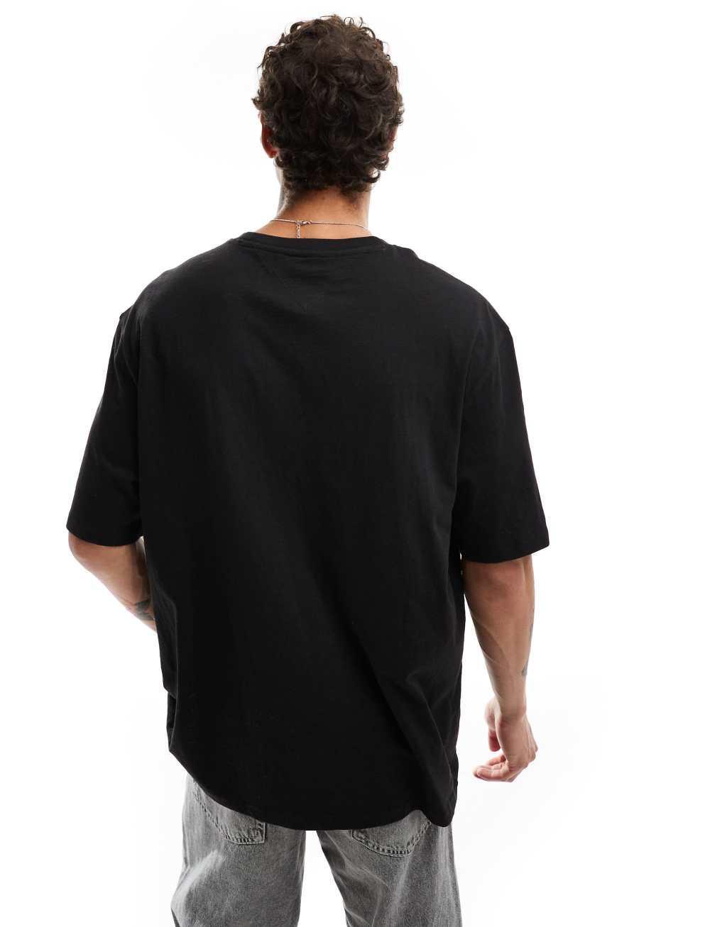 Tommy Jeans large font graphic t-shirt in black Product Image
