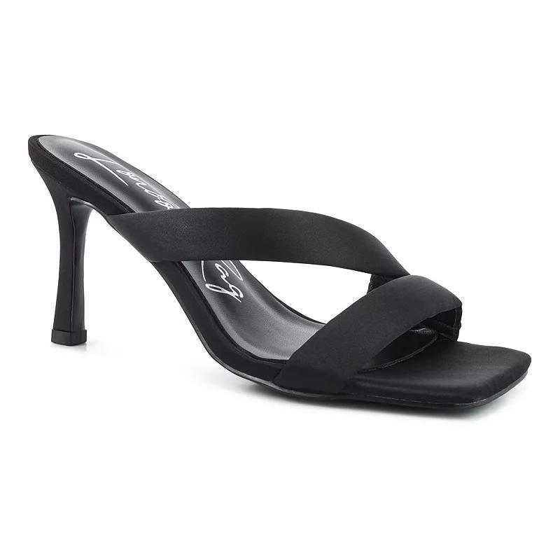 London Rag Spice Up Women's Cross Strap Heels, Size: 7, Off White Product Image