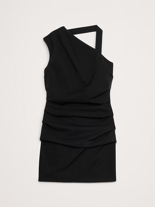 Tech-Stretch Ruched Mini Dress Product Image
