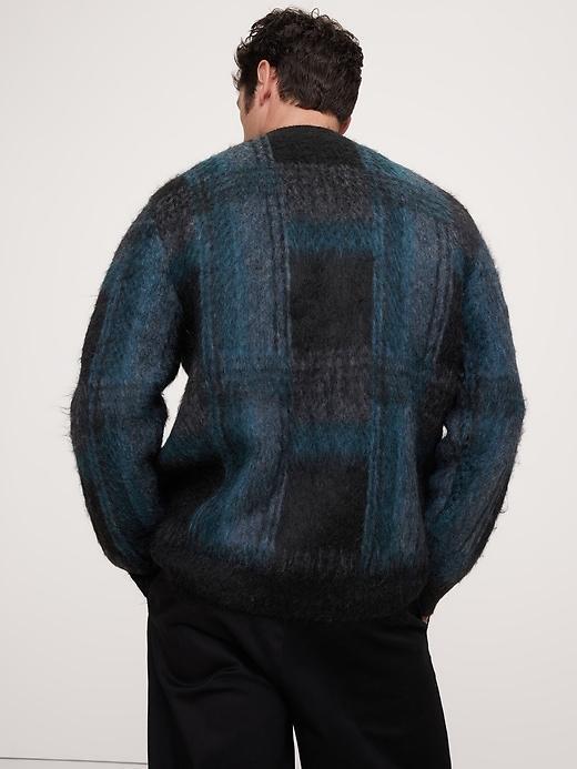 Brushed Plaid Cardigan Product Image