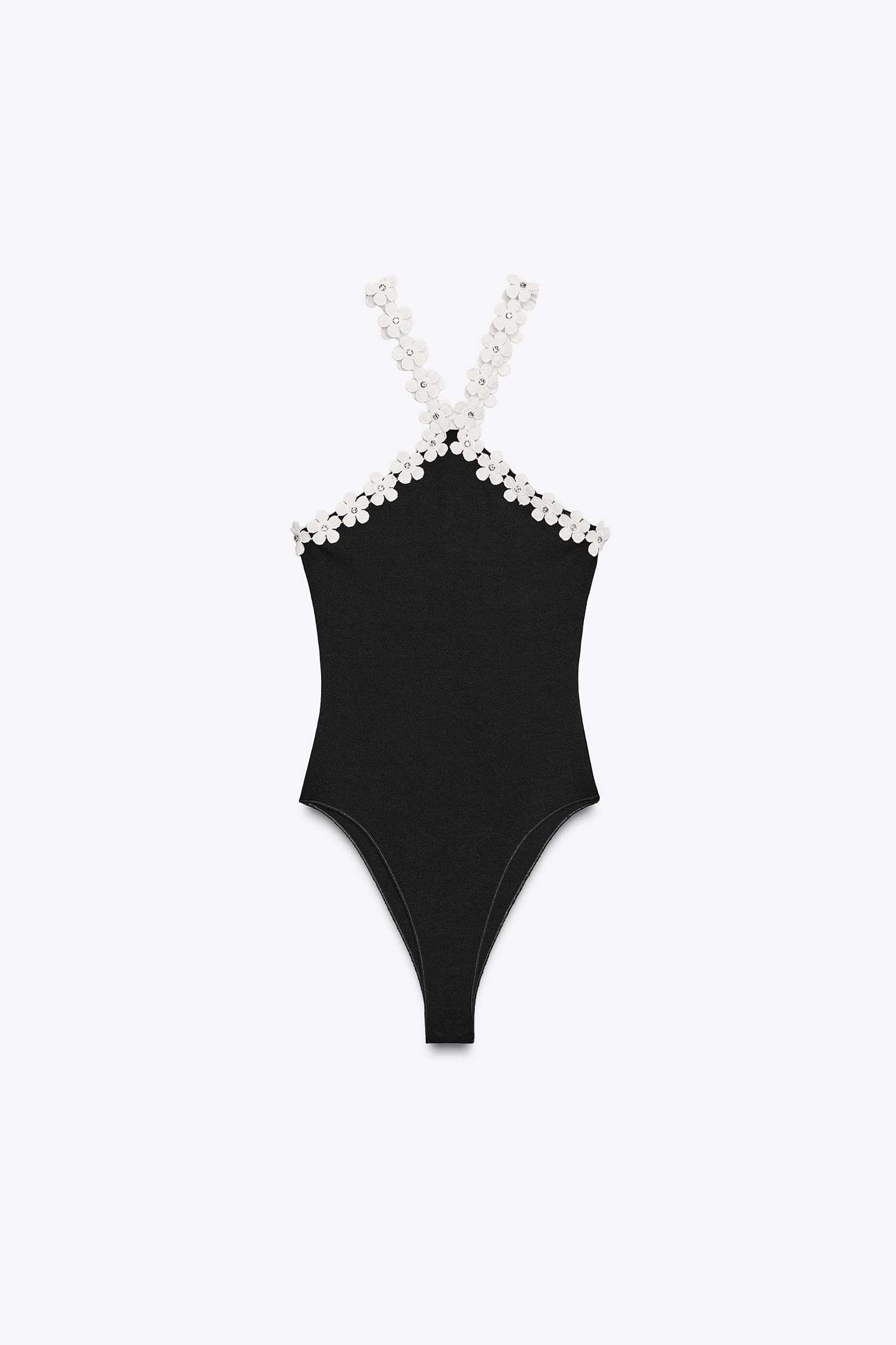 FLORAL HARDWARE STRETCH BODYSUIT Product Image