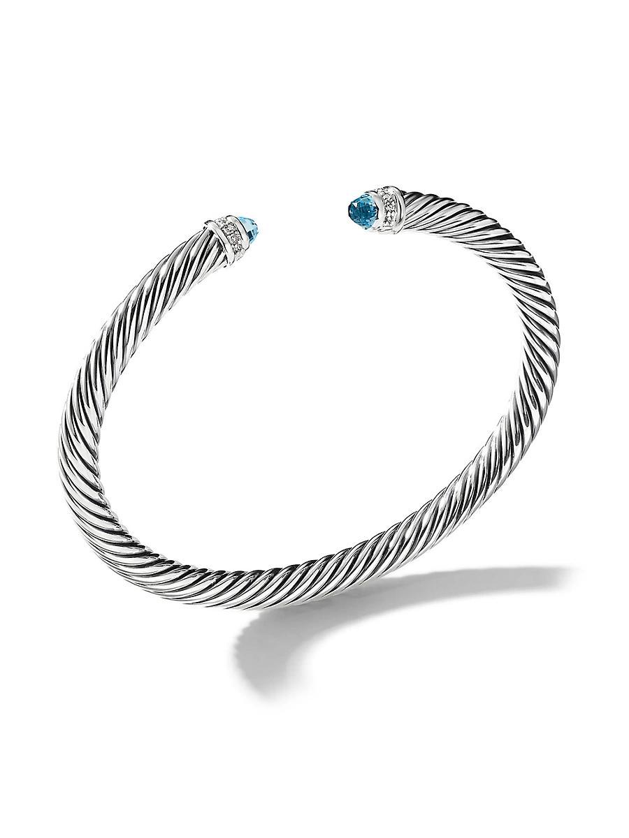 Womens Cable Classics Color Bracelet with Pav Diamonds Product Image