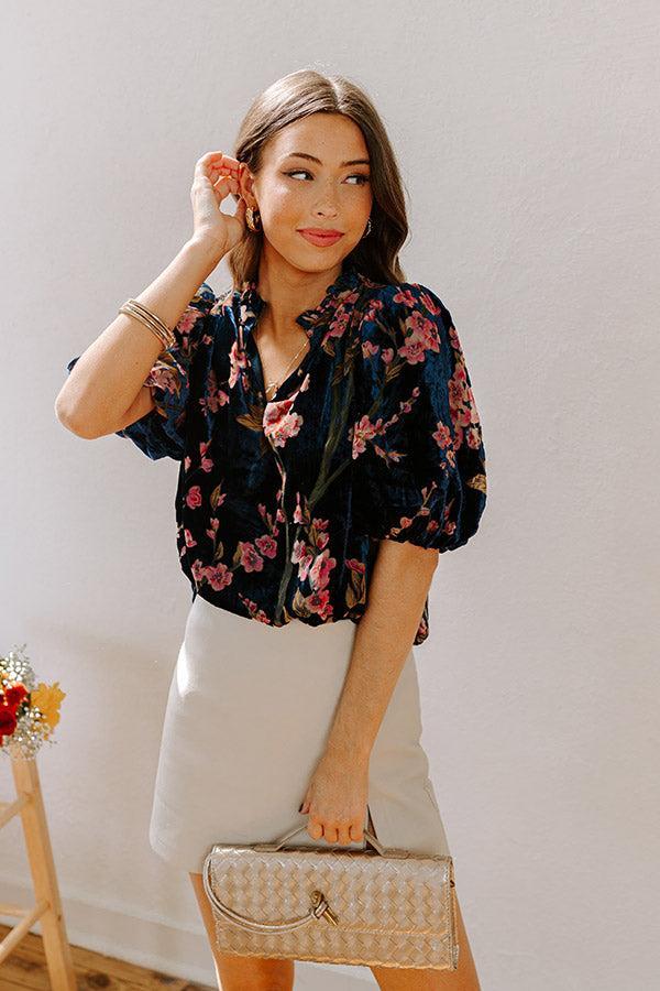 Dreamy Evenings Velvet Burnout Top Product Image