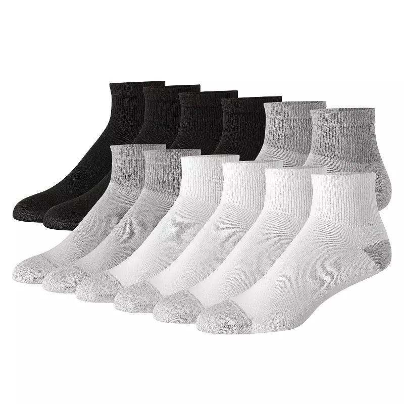 Hanes Ultimate Mens 12-Pack Soft & Durable Crew Socks Product Image