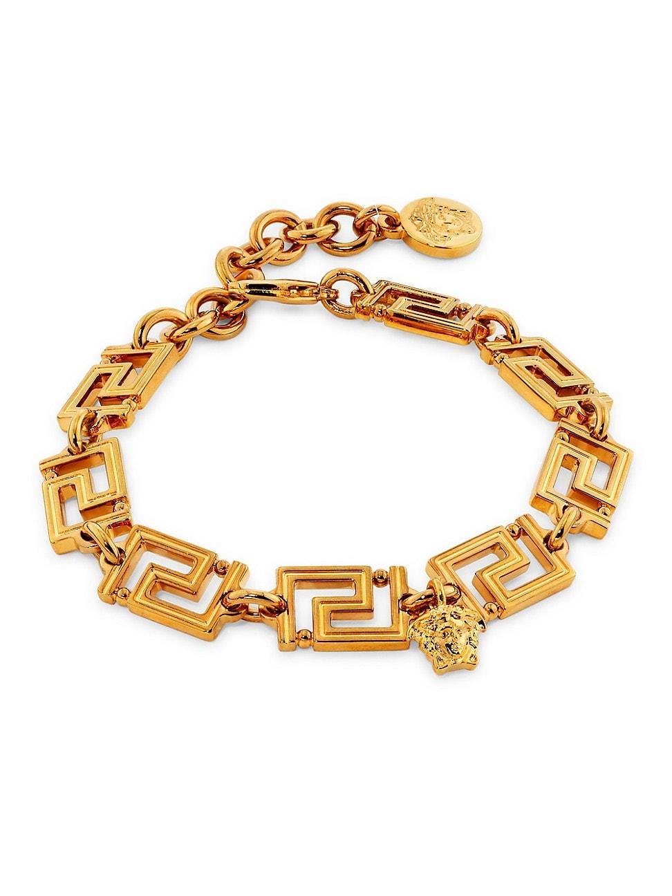 Womens Goldtone Greca Chain Bracelet Product Image