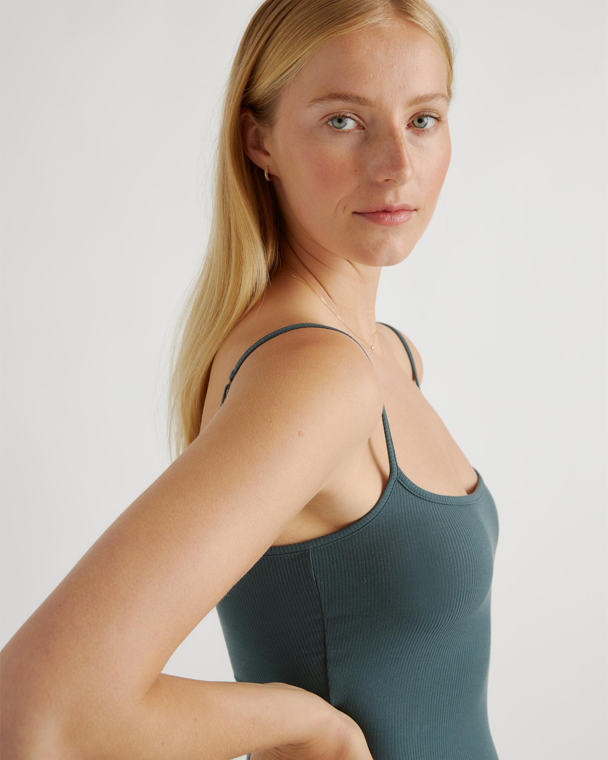 Quince | Women's Tencel Rib Knit Maxi Slip Dress Size XS, Cotton/Modal Product Image