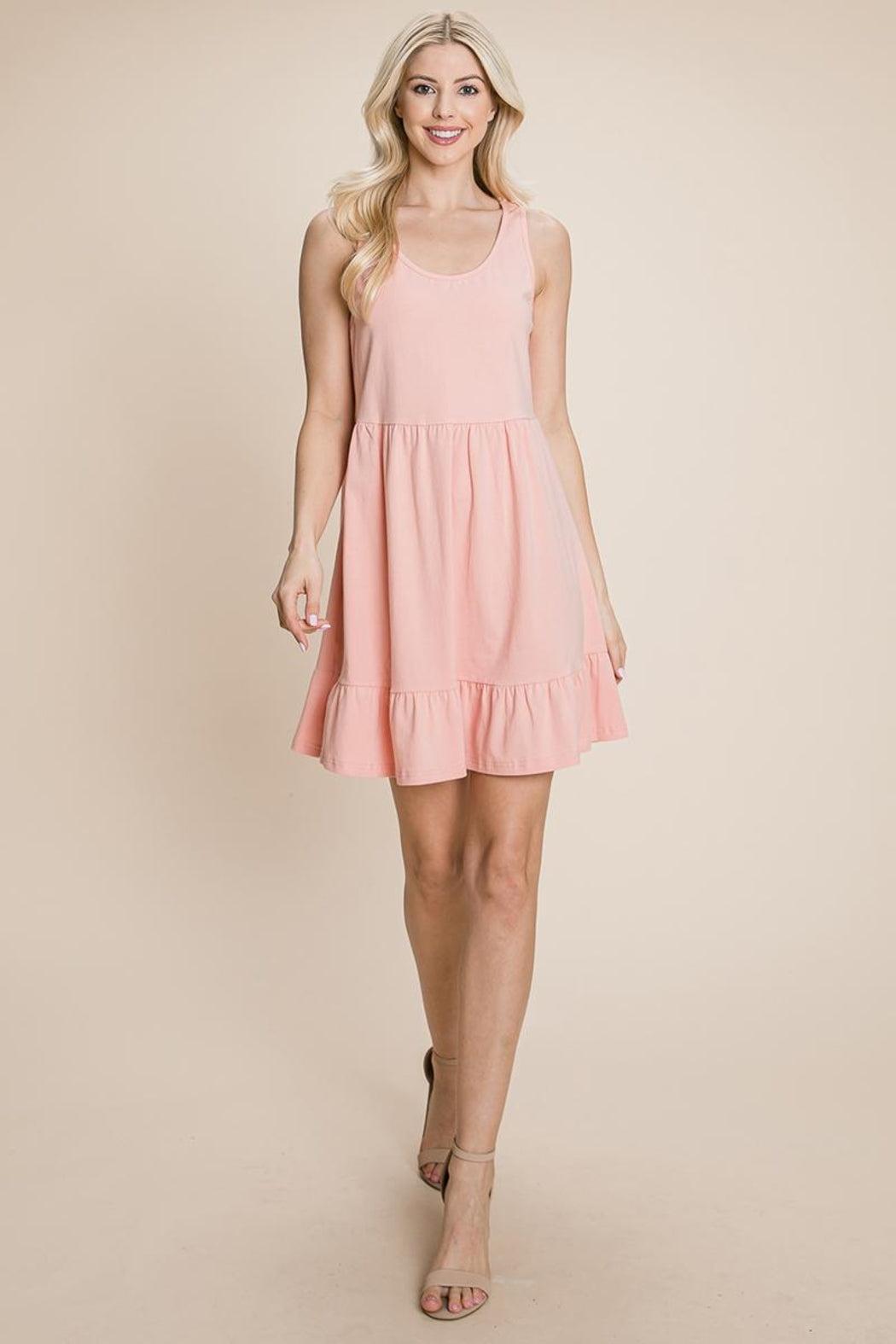 Tiered Cami Loose Layered Flowy Mini Dress Product Image