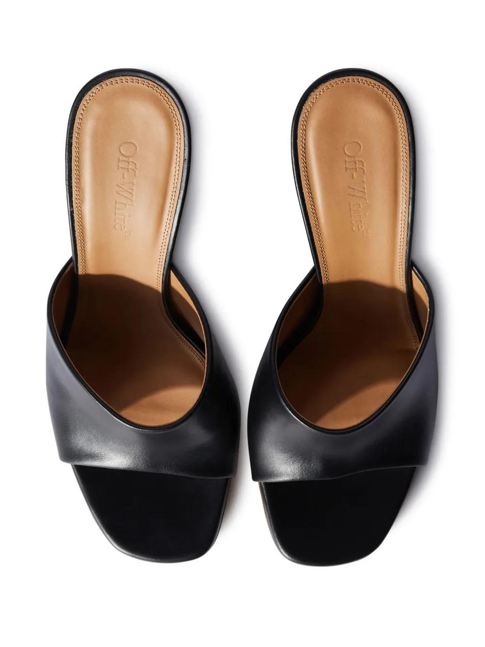 Jug wedge-heel leather sandals Product Image