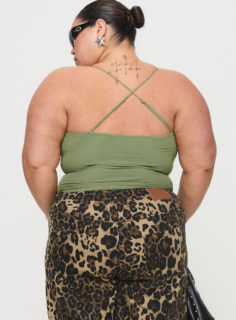 Miekie Top Green Curve Product Image