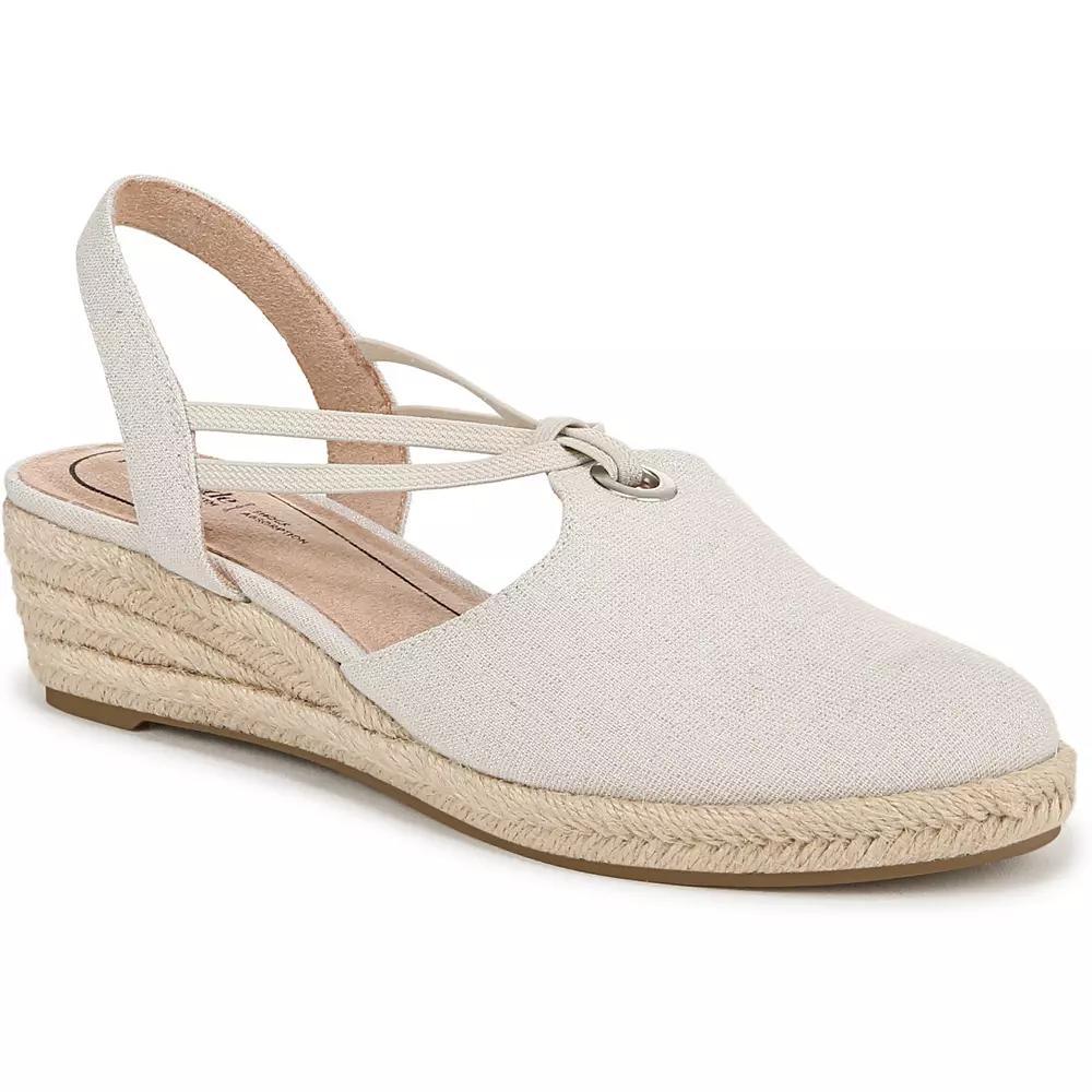 LifeStride Kennedy Women's Espadrille Wedges, Size: 8.5 Wide, Ivory Product Image