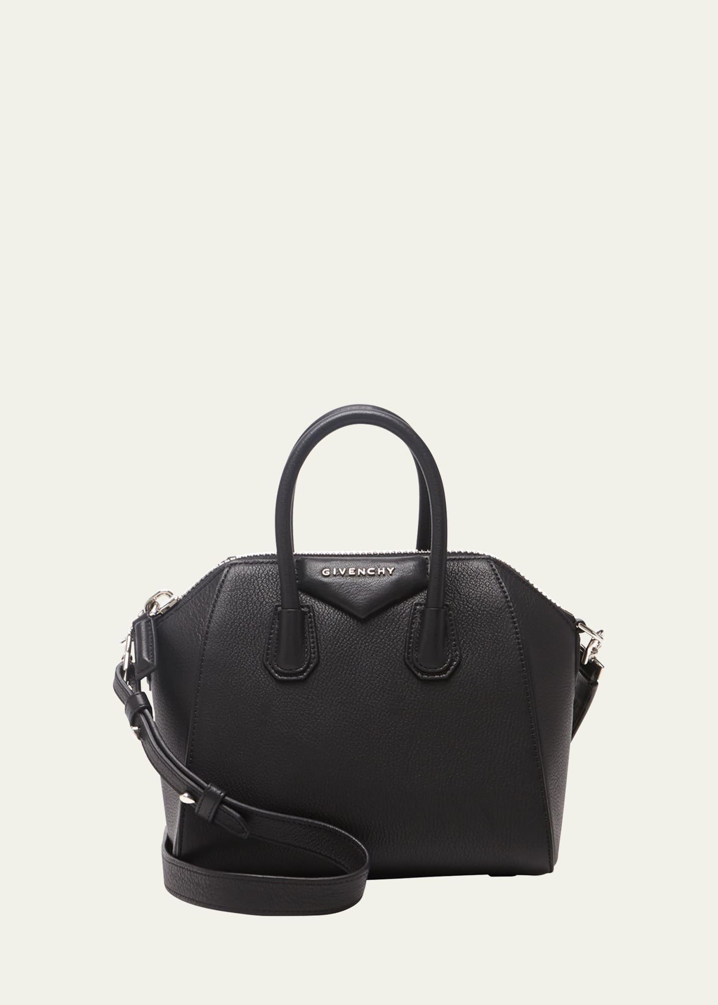 Womens Mini Antigona Top Handle Bag in Grained Leather Product Image