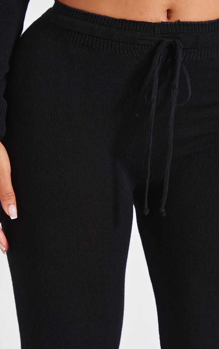 Shape Black Knitted Flare Pants Product Image