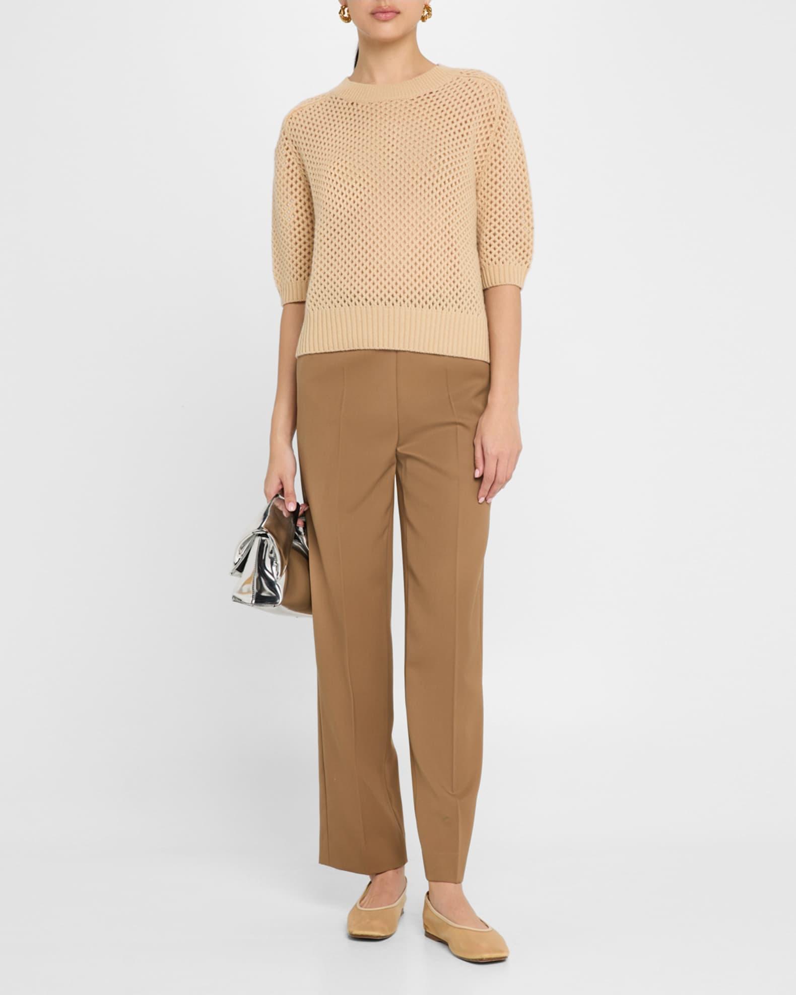 Open-Knit Wool Cashmere Sweater Product Image