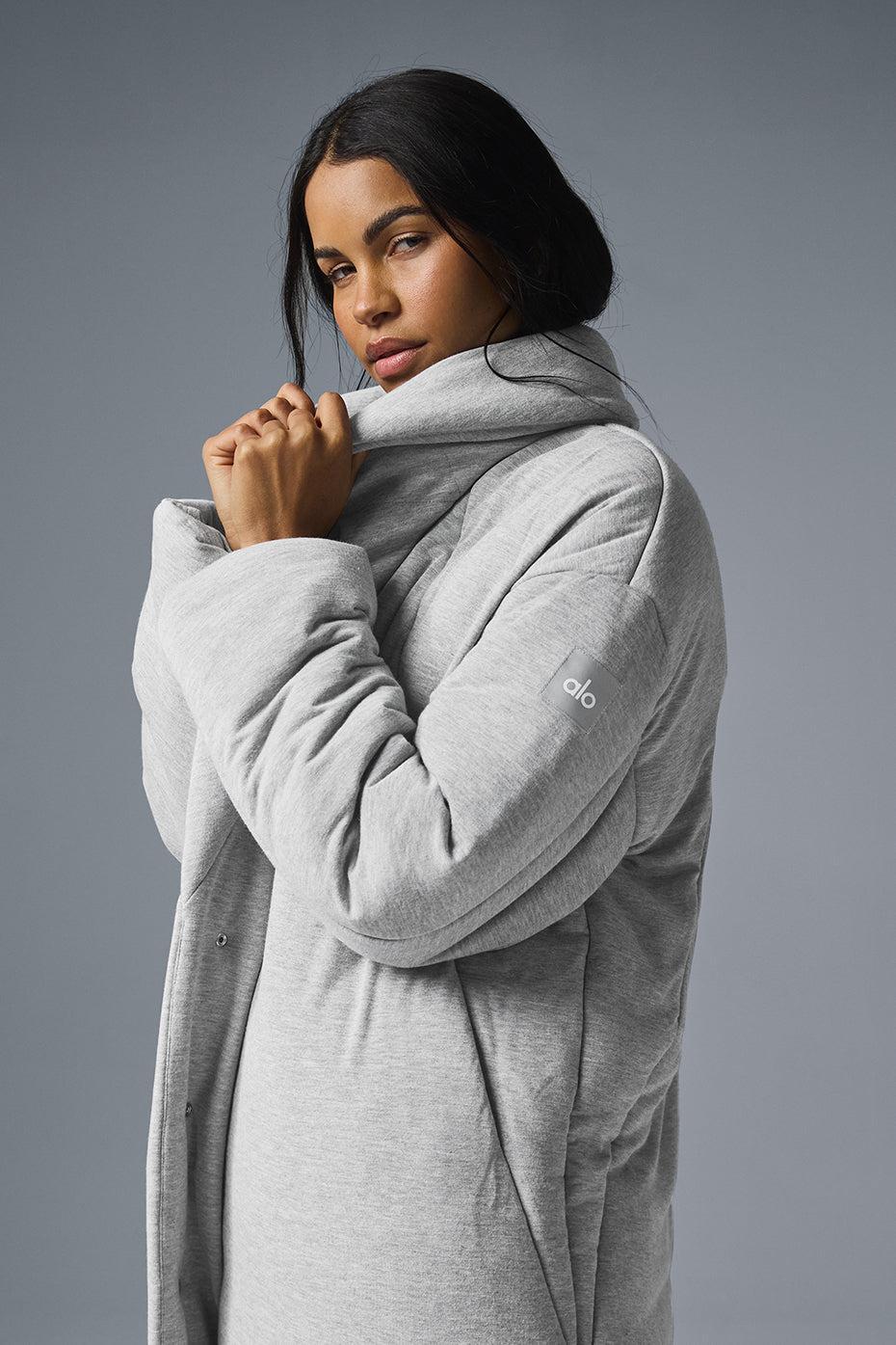 Quilted Perfection Puffer - Athletic Heather Grey Product Image