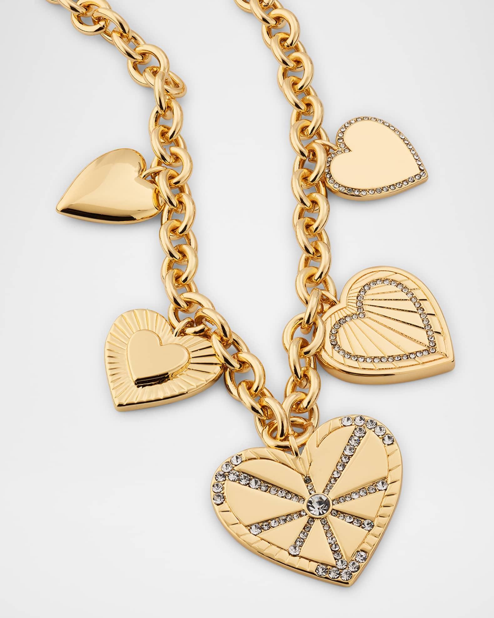 Heart Burst Statement Charm Necklace Product Image