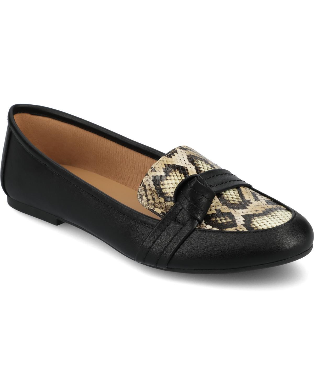 Journee Marci Women's Loafers, Size: 12 Wide, Black Pu Product Image