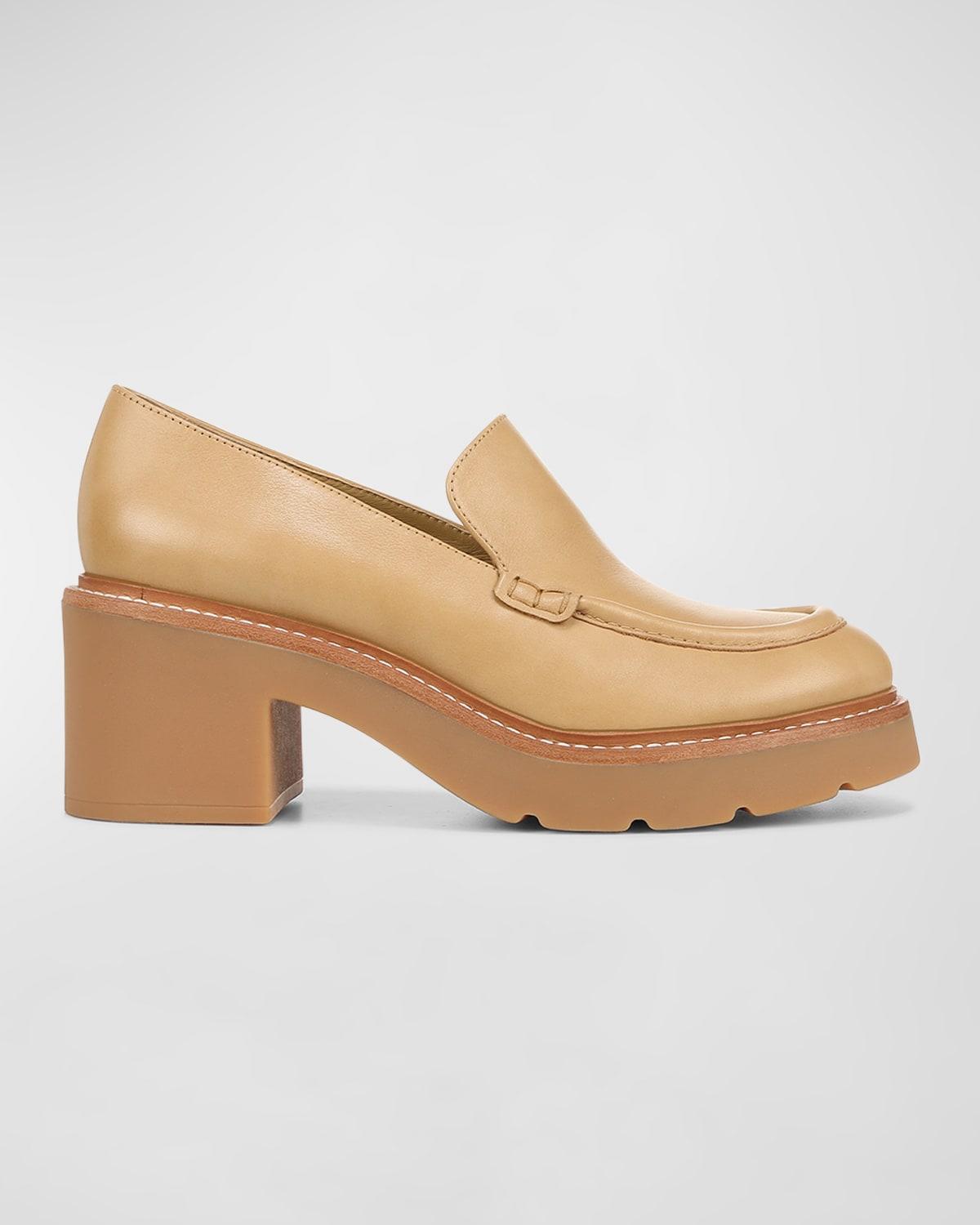 Mens VLogo Signature Leather Penny Loafers Product Image