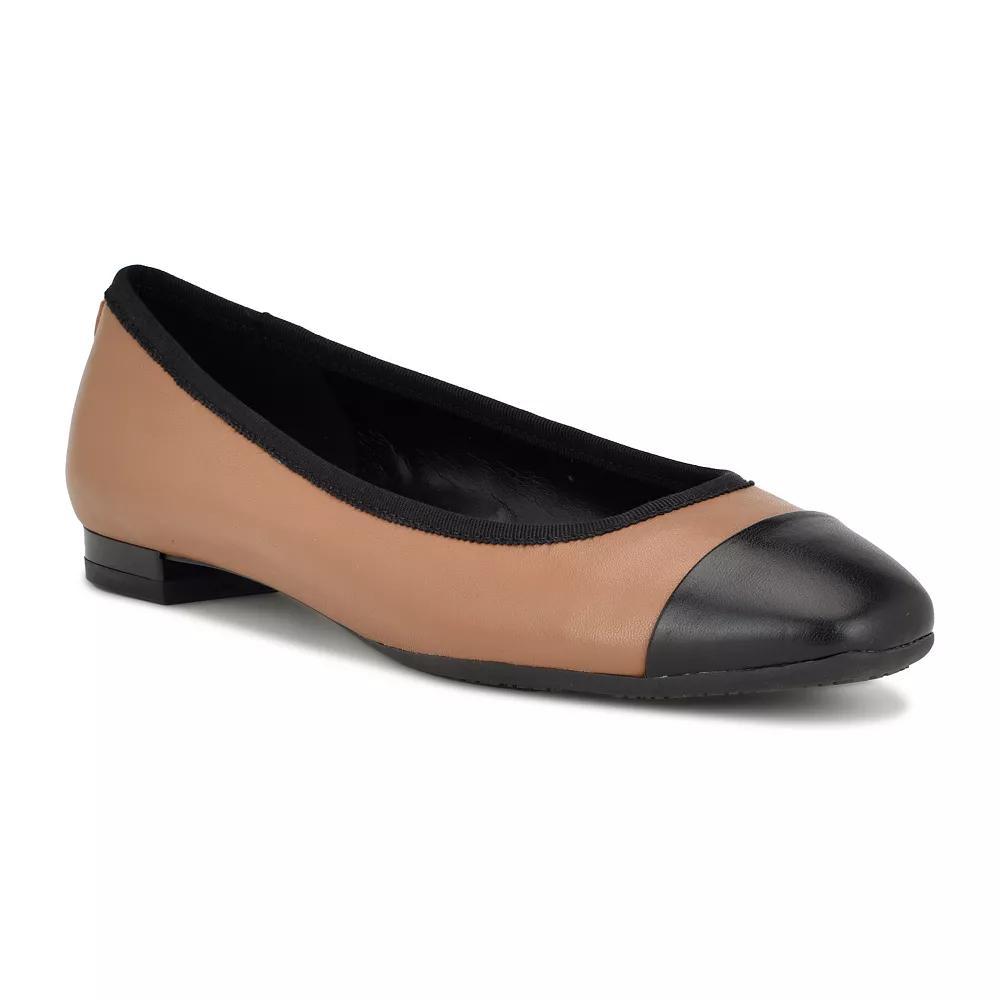 Nine West Ollin Women's 9X9 Slip-On Flats, Size: 6.5, Light Brown Leather Mu Product Image