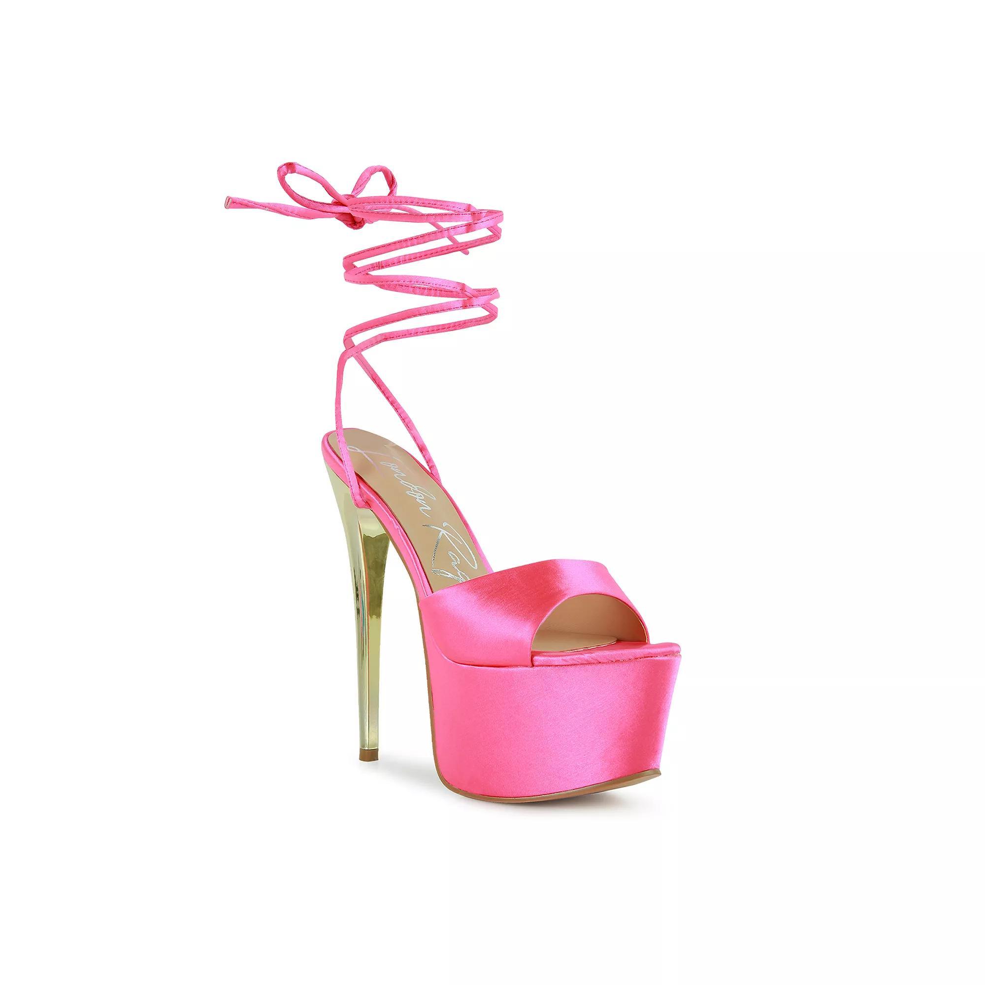 London Rag Passion Fruit Women's Platform Sandals, Size: 9, Pink Product Image