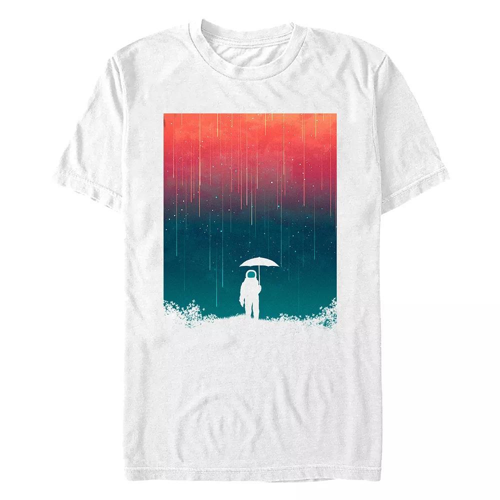 Big & Tall Cosmic Downpour Graphic Tee, Men's, Size: XL Tall, White Product Image