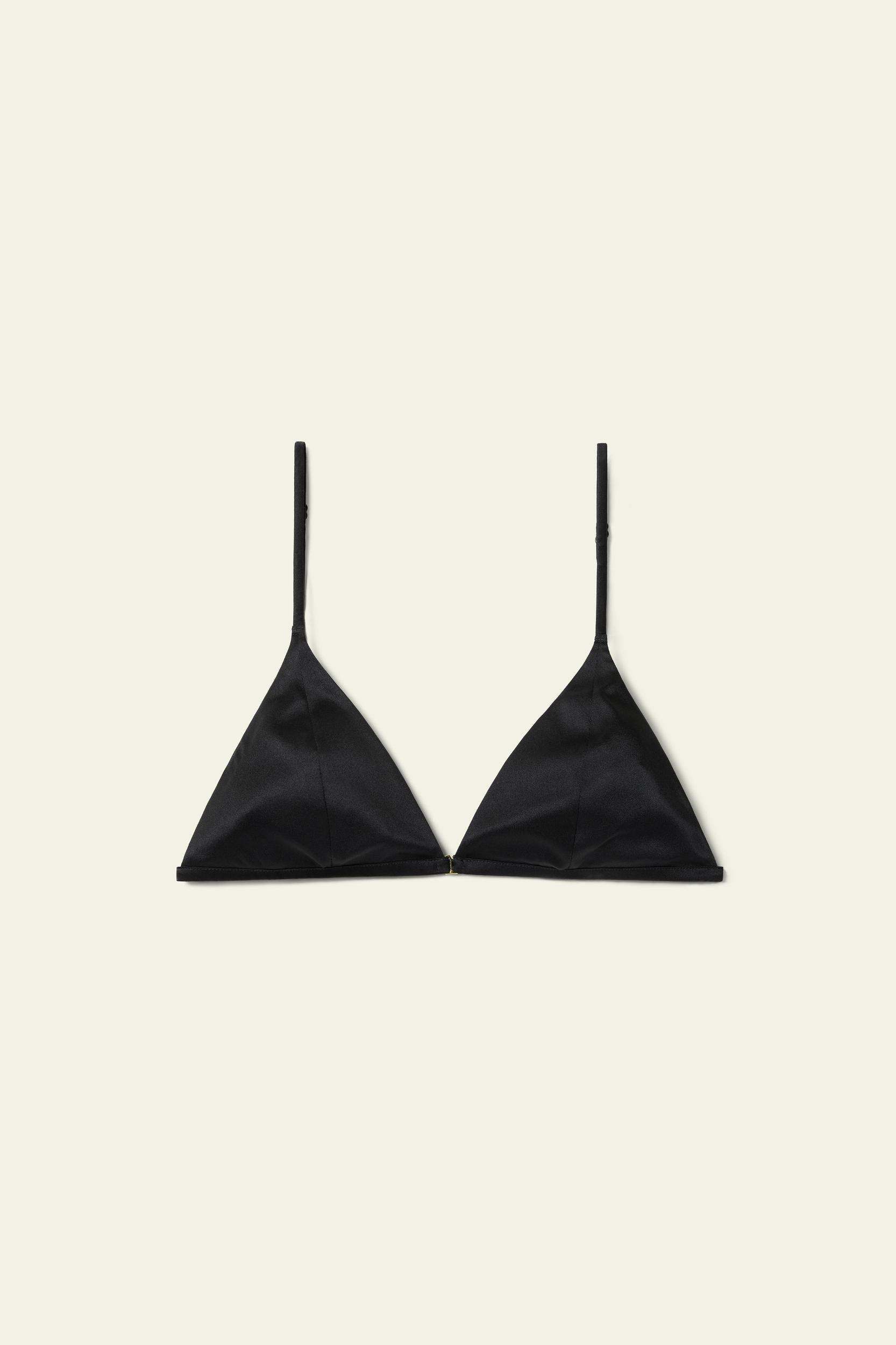 Stretch Silk Triangle Bra Product Image