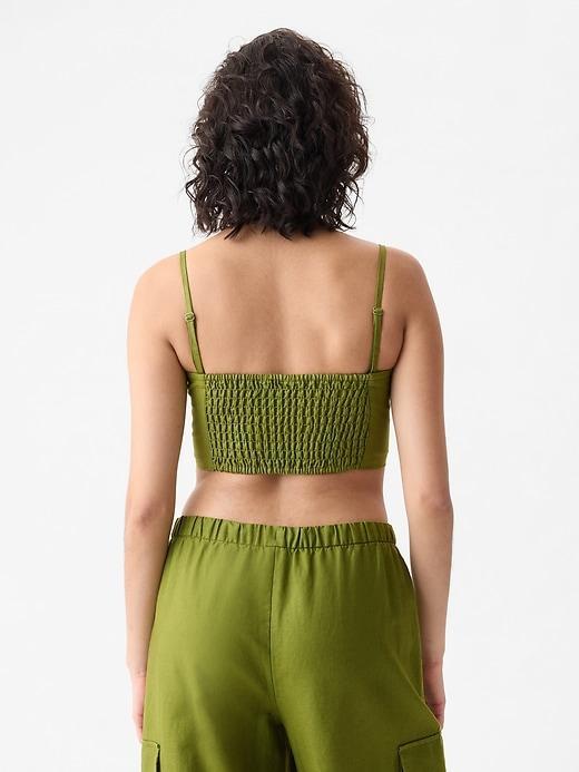 Linen-Cotton Cropped Tube Top Product Image