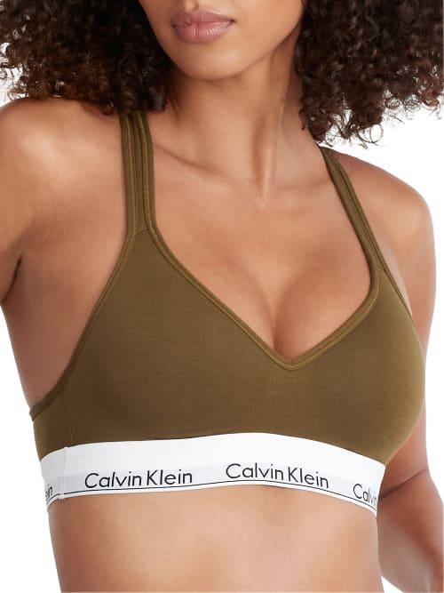 Calvin Klein Modern Cotton Padded Bralette QF1654, Women's, Size: Large, Black Product Image
