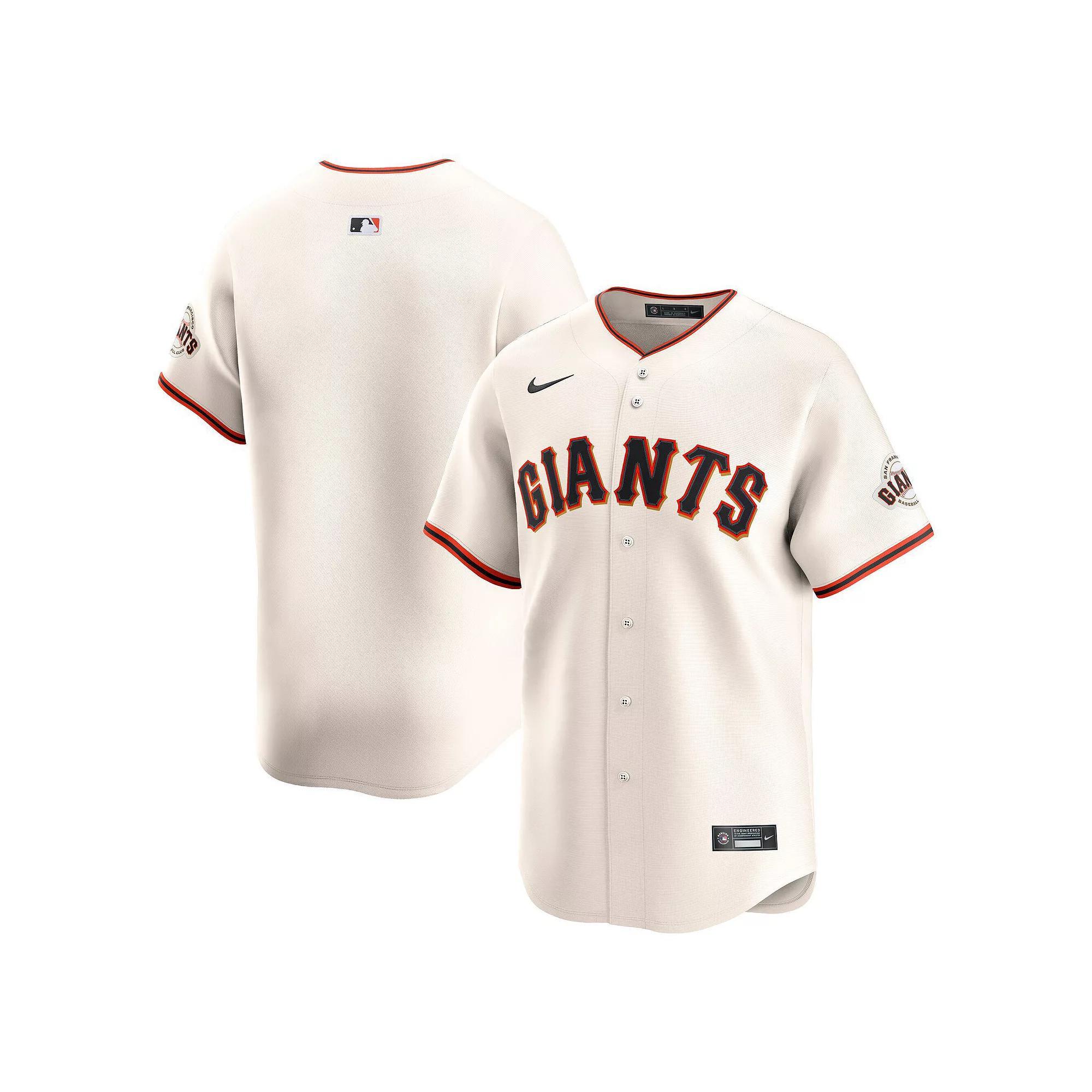 Men's Nike Cream San Francisco Giants Home Limited Jersey, Size: Medium, Beige Product Image